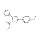 1-(chloroacetyl)-5-(2-furyl)-3-(4-methoxyphenyl)-4,5-dihydro-1H-pyrazole - chemical structure image