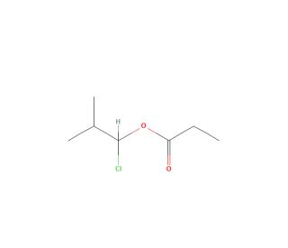 1-Chloroisobutyl propionate (CAS 58304-65-7) - chemical structure image
