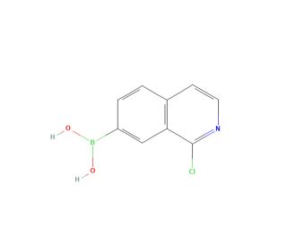 1-Chloroisoquinoline-7-boronic acid (CAS 370864-49-6) - chemical structure image