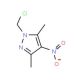 1-(chloromethyl)-3,5-dimethyl-4-nitro-1H-pyrazole - chemical structure image