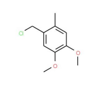 1-(chloromethyl)-4,5-dimethoxy-2-methylbenzene (CAS 7537-05-5) - chemical structure image