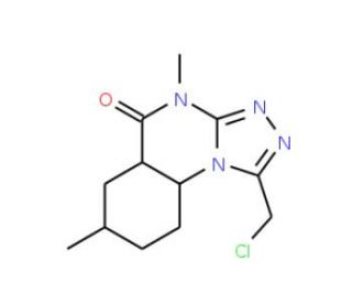 1-(chloromethyl)-4,7-dimethyl[1,2,4]triazolo[4,3-a]quinazolin-5(4H)-one - chemical structure image