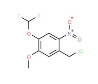 1-(chloromethyl)-4-(difluoromethoxy)-5-methoxy-2-nitrobenzene - chemical structure image