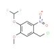 1-(chloromethyl)-4-(difluoromethoxy)-5-methoxy-2-nitrobenzene - chemical structure image