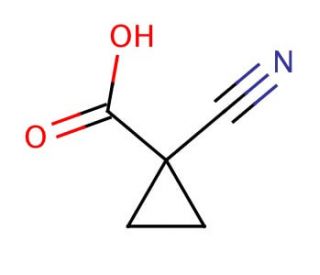1-Cyano-1-cyclopropanecarboxylic acid (CAS 6914-79-0) - chemical structure image