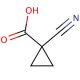 1-Cyano-1-cyclopropanecarboxylic acid (CAS 6914-79-0) - chemical structure image