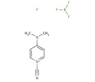 1-Cyano-4-dimethylaminopyridinium tetrafluoroborate (CAS 59016-56-7) - chemical structure image