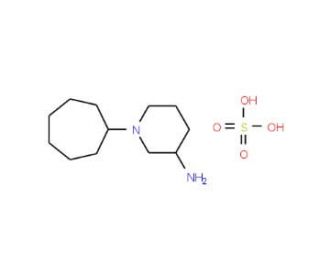 1-Cycloheptylpiperidin-3-amine sulfate - chemical structure image