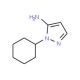 1-cyclohexyl-1H-pyrazol-5-amine (CAS 3528-50-5) - chemical structure image