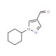 1-Cyclohexyl-1H-pyrazole-4-carbaldehyde (CAS 957312-98-0) - chemical structure image