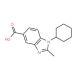 1-Cyclohexyl-2-methyl-1H-benzoimidazole-5-carboxylic acid (CAS 313376-16-8) - chemical structure image