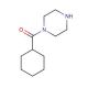 1-(Cyclohexylcarbonyl)piperazine (CAS 27561-62-2) - chemical structure image
