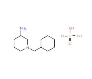 1-(Cyclohexylmethyl)piperidin-3-amine sulfate - chemical structure image