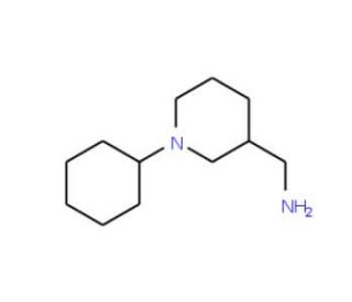 [(1-Cyclohexylpiperidin-3-yl)methyl]amine (CAS 883533-78-6) - chemical structure image