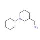 [(1-Cyclohexylpiperidin-3-yl)methyl]amine (CAS 883533-78-6) - chemical structure image