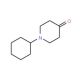 1-Cyclohexyltetrahydro-4(1H)-pyridinone (CAS 16771-84-9) - chemical structure image