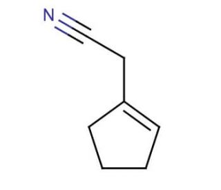 1-Cyclopenteneacetonitrile (CAS 22734-04-9) - chemical structure image