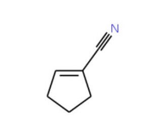 1-Cyclopentenecarbonitrile (CAS 3047-38-9) - chemical structure image