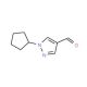 1-Cyclopentyl-1H-pyrazole-4-carbaldehyde - chemical structure image