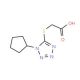 [(1-cyclopentyl-1H-tetrazol-5-yl)thio]acetic acid - chemical structure image