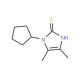 1-cyclopentyl-4,5-dimethyl-1H-imidazole-2-thiol - chemical structure image