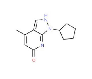 1-cyclopentyl-4-methyl-1H-pyrazolo[3,4-b]pyridin-6-ol - chemical structure image