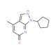 1-cyclopentyl-4-methyl-1H-pyrazolo[3,4-b]pyridin-6-ol - chemical structure image