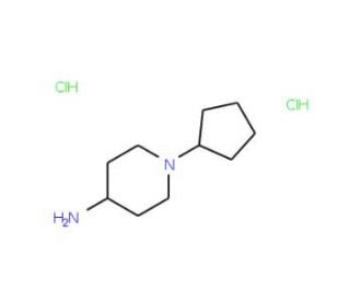 1-Cyclopentyl-piperidin-4-ylamine dihydrochloride - chemical structure image