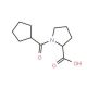 1-(cyclopentylcarbonyl)pyrrolidine-2-carboxylic acid - chemical structure image