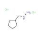 1-(cyclopentylmethyl)hydrazine dihydrochloride - chemical structure image