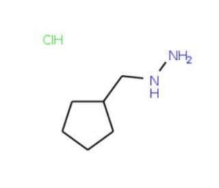 1-(cyclopentylmethyl)hydrazine hydrochloride - chemical structure image