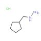 1-(cyclopentylmethyl)hydrazine hydrochloride - chemical structure image