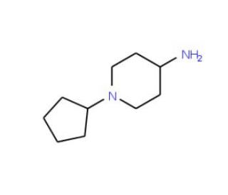 1-cyclopentylpiperidin-4-amine (CAS 132740-50-2) - chemical structure image