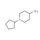1-cyclopentylpiperidin-4-amine (CAS 132740-50-2) - chemical structure image
