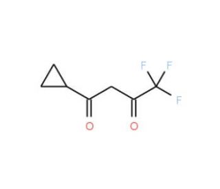 1-Cyclopropyl-4,4,4-trifluoro-1,3-butanedione (CAS 30923-69-4) - chemical structure image