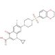 1-Cyclopropyl-7-[4-(2,3-dihydro-benzo[1,4]dioxine-6-sulfonyl)-piperazin-1-yl]-6-fluoro-4-oxo-1,4-dihydro-quinoline-3-carboxyl