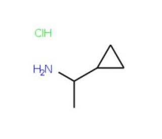 1-Cyclopropyl-ethylamine hydrochloride - chemical structure image
