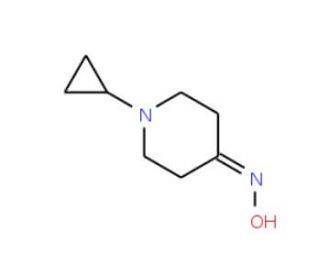 1-cyclopropylpiperidin-4-one oxime - chemical structure image