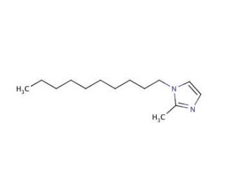 1-Decyl-2-methylimidazole (CAS 42032-30-4) - chemical structure image