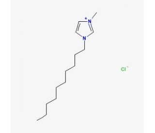 1-Decyl-3-methylimidazolium chloride (CAS 171058-18-7) - chemical structure image