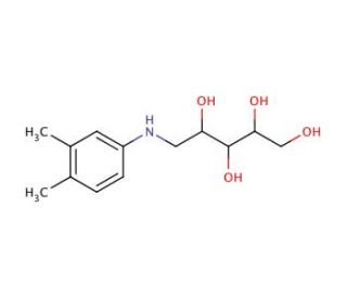 1-Deoxy-1-[(3,4-dimethylphenyl)amino]-D-ribitol - chemical structure image