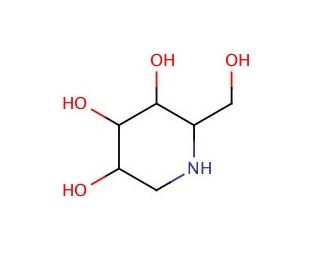 1-Deoxynojirimycin Hydrochloride (CAS 73285-50-4) - chemical structure image