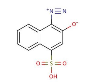 1-Diazo-2-naphthol-4-sulfonic acid (CAS 887-76-3) - chemical structure image