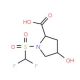 1-(difluoromethane)sulfonyl-4-hydroxypyrrolidine-2-carboxylic acid - chemical structure image