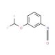 1-(difluoromethoxy)-3-isocyanatobenzene - chemical structure image