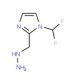 1-(difluoromethyl)-2-(hydrazinomethyl)-1H-imidazole - chemical structure image