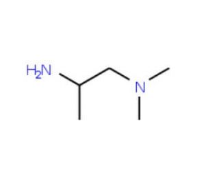 1-(Dimethylamino)isopropylamine (CAS 108-15-6) - chemical structure image