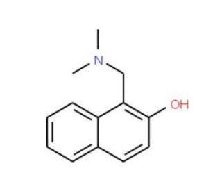 1-Dimethylaminomethyl-2-naphthol (CAS 5419-02-3) - chemical structure image