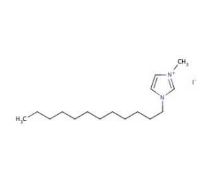 1-Dodecyl-3-methylimidazolium iodide (CAS 81995-09-7) - chemical structure image