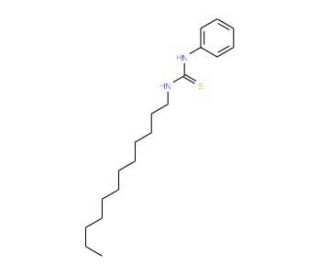 1-Dodecyl-3-phenyl-2-thiourea (CAS 63980-78-9) - chemical structure image